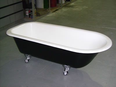 After: a freestanding bath